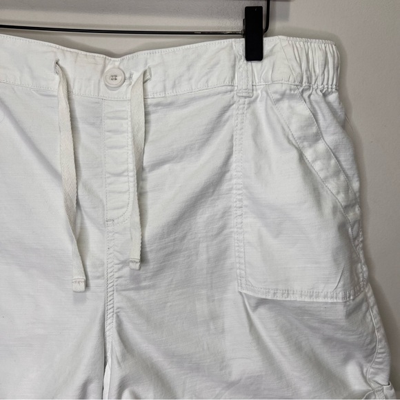 Lane Bryant White Cotton Spandex Lyocell High Waisted Shorts Size 14/16 - Picture 5 of 9